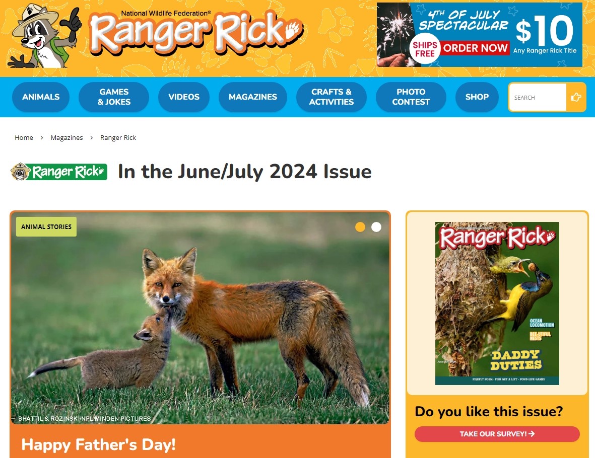 Ranger Rick Mag