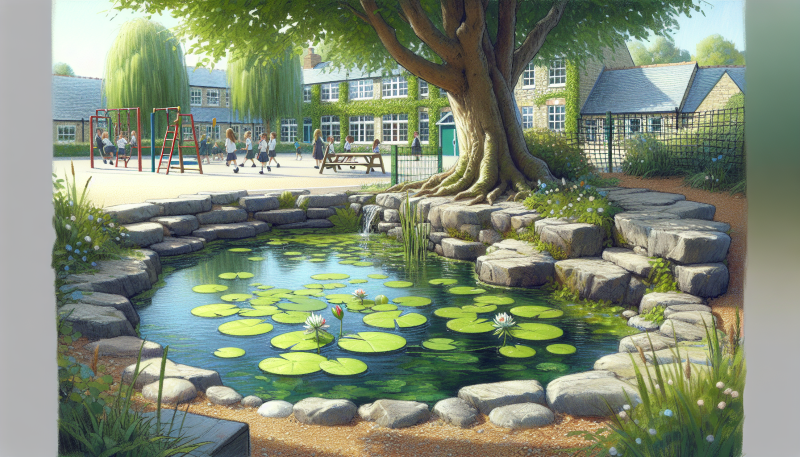 natural pond in school2