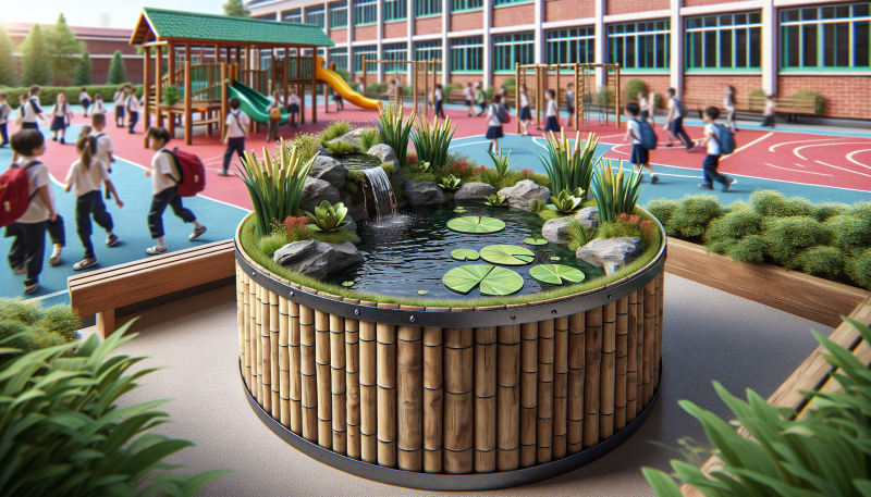 pond in barrel